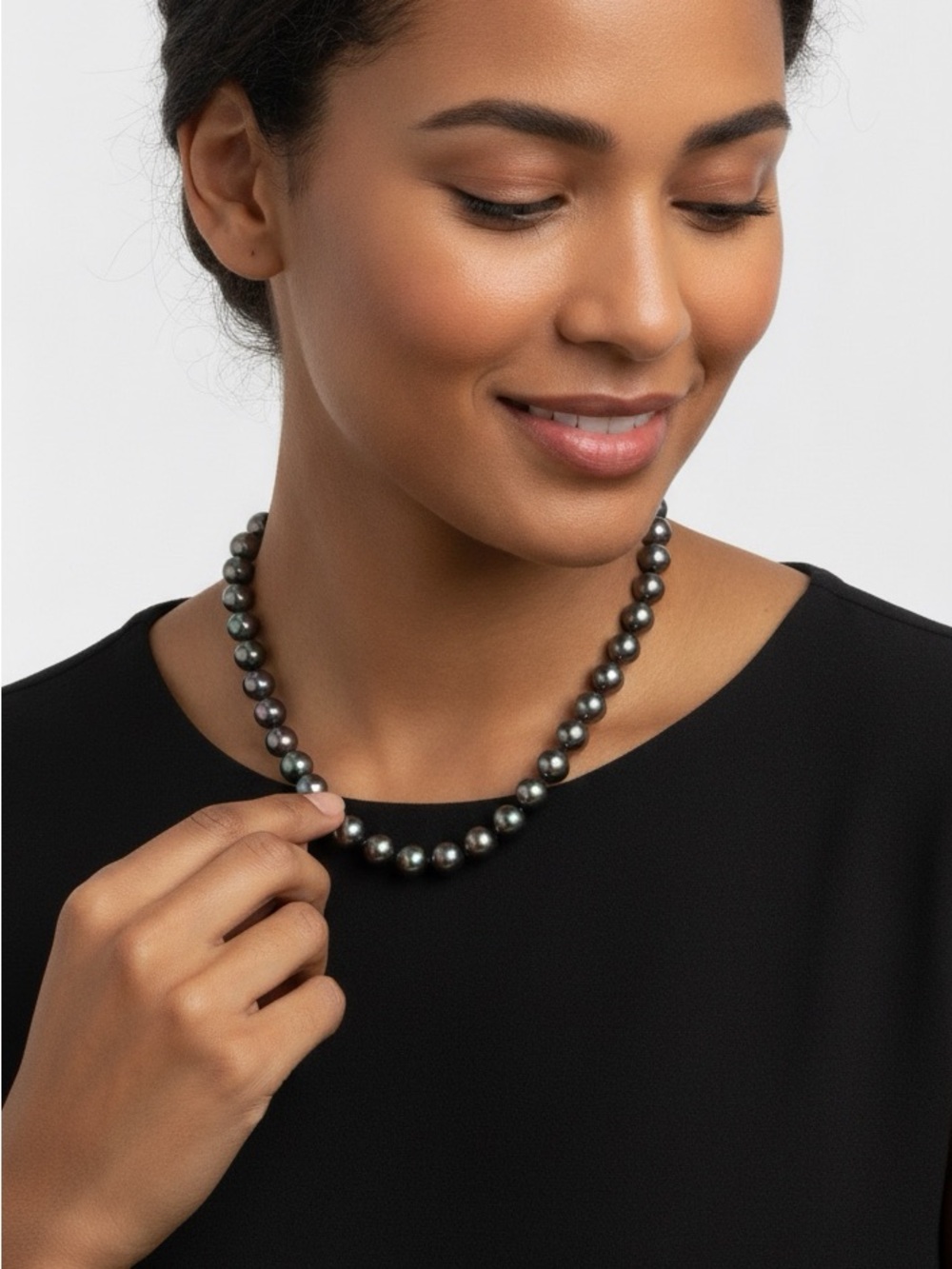 Vintage IPS Cultured Peacock Pearl Necklace -